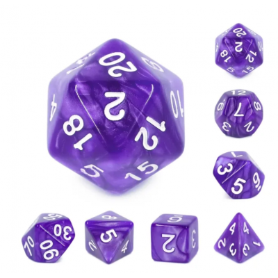 Pearl - D20-  Pourpre - Blanc - HD