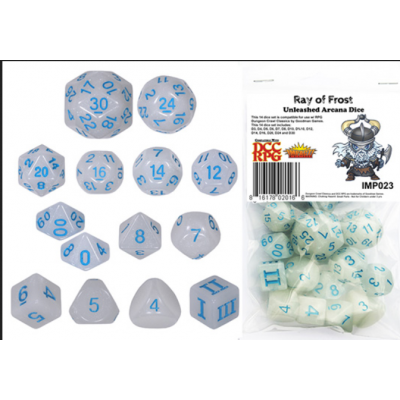 Approved for Dungeon Crawl Classics - Set 14 dés - Ray of Frost  - Impact Miniatures