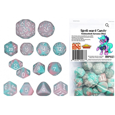 Approved for Dungeon Crawl Classics - Set 14 dés - Spell Ward  - Impact Miniatures
