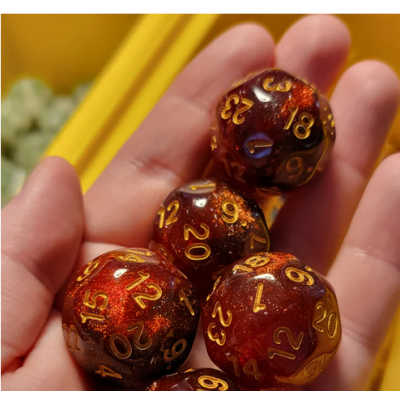 Approved for Dungeon Crawl Classics - Set 14 dés - Scorching Ray  - Impact Miniatures