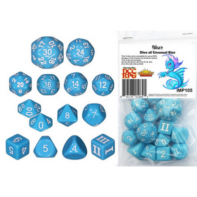 Approved for Dungeon Crawl Classics - Set Unusual - Bleu clair - Impact Miniature