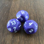 Dé Atypique  - D13 - Pourpre -  Impact Miniatures
