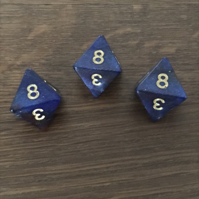 Dé 8 faces - Maddening Darkness - Impact Miniatures