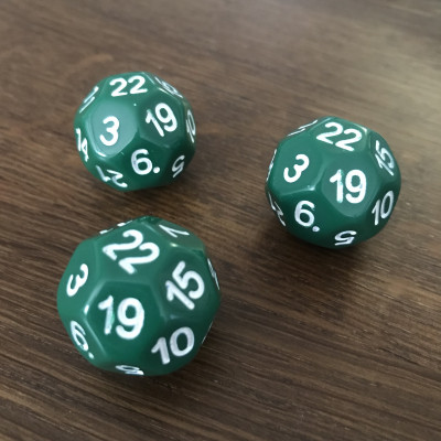 Dé Atypique  - D22 - Vert - Impact Miniatures