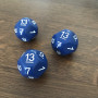 Dé Atypique  - D13 - Indigo - Bleu -  Impact Miniatures