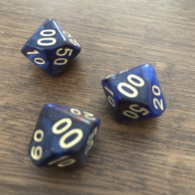 Dé 10 faces - pourcentage - Maddening Darkness - Impact Miniatures