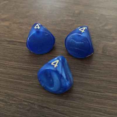 Dé 4 faces - Lecture Haute - Chain Lightning- Impact Miniatures