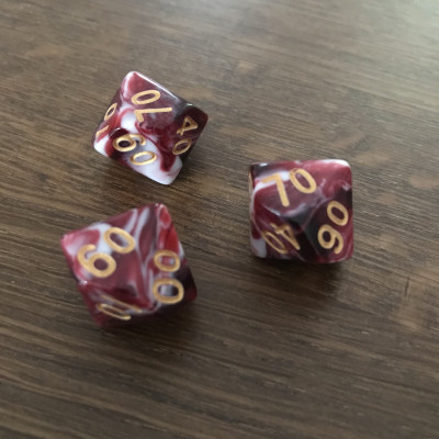 Dé 10 faces - pourcentage - Vampiric Touch - Impact Miniatures