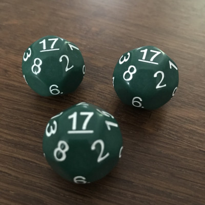 Dé Atypique  - D17 - Vert - Impact Miniatures