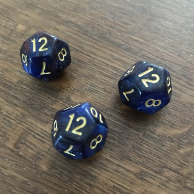 Dé 12 faces - Maddening Darkness- Impact Miniatures