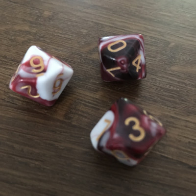 Dé 10 faces - Vampiric touch -  Impact Miniatures