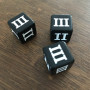 DCC - D3 Chiffres Romains - Noir - Impact Miniatures