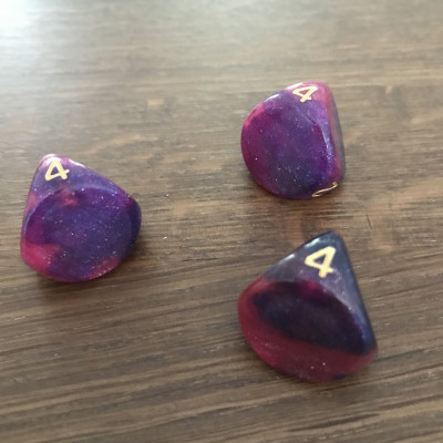 Dé 4 faces - Lecture Haute - Eldritch Blast - Impact Miniatures