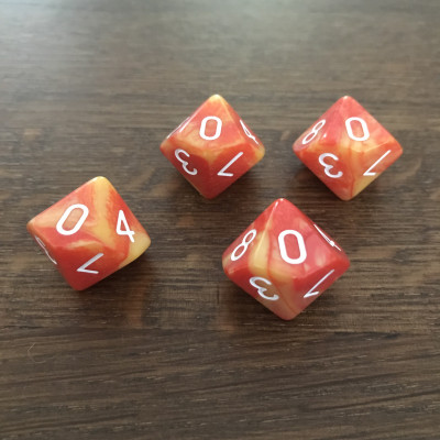 Dé 10 faces - Flame Arrows -  Impact Miniatures