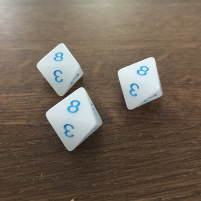 Dé 8 faces - Ray of frost - Impact Miniatures