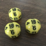 Dé Atypique  - D18 - Jaune -  Impact Miniatures