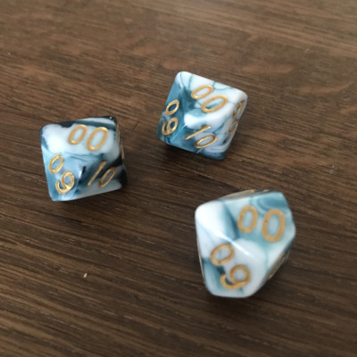 Dé 10 faces - pourcentage - Typhoon - Impact Miniatures