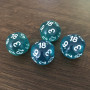 Dé Atypique  - D18 - Sarcelle -  Impact Miniatures