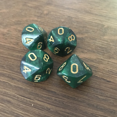 Dé 10 faces - Acid Arrow -  Impact Miniatures
