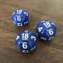 Dé Atypique  - D18 - Indigo Bleu -  Impact Miniatures