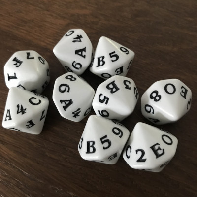 Special - D16 - Hexadice - Blanc - Impact Miniatures
