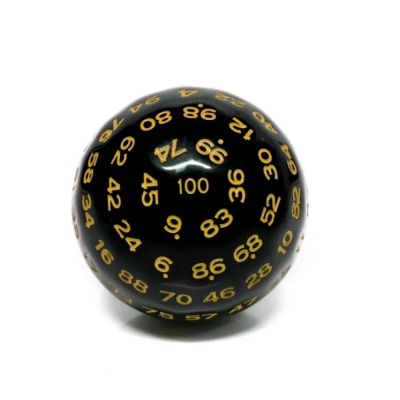 D100 - Acrylique - Noir - Jaune - HD