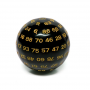 D100 - Acrylique - Noir - Jaune - HD