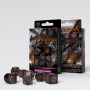 Dragons Modern - Set de dés - Obsidian - Qworkshop
