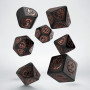 Dragons Modern - Set de dés - Obsidian - Qworkshop