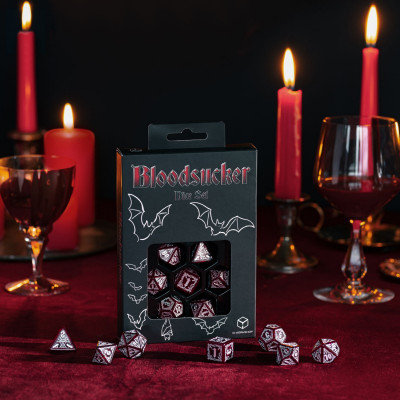 Bloodsucker - Set de dés - Scarlet  - Qworkshop