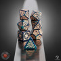 Tribal  - Bleu vert  - Set de dés - Qworkshop