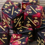 D6 compteur - Pearl - Rouge et Noir - Doré - HD