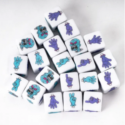 D6 - Zombie - Opaque - Blanc - Udixi