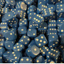 Dés classiques - 10mm  - Opaque  - Bleu - Dice & Games