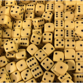 Dés classiques - 10mm  - Opaque  - Jaune - Dice & Games Dés classiques - 10mm  - Opaque  - Jaune - Dice & Games