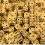 Dés classiques - 10mm  - Opaque  - Jaune - Dice & Games