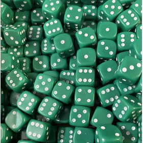 Dés classiques - 10mm  - Opaque  - Vert - Dice & Games Dés classiques - 10mm  - Opaque  - Vert - Dice & Games