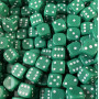 Dés classiques - 10mm  - Opaque  - Vert - Dice & Games