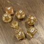 Koplow - Glitter  - Jaune - Set 7 dés - KOP02888