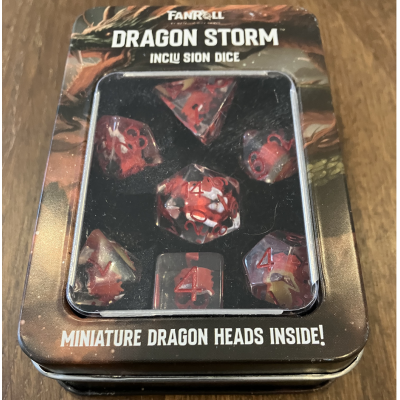 Dragon Storm - Inclusion Dice - Rouge - Résine -  Fanroll
