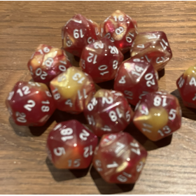 D20 - Duetto Glitter - Pourpre / Jaune - Doré - Udixi