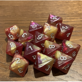 D8 - Duetto Glitter - Pourpre / Jaune - Doré - Udixi