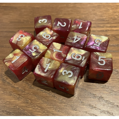 D6 - Duetto Glitter - Pourpre / Jaune - Doré - Udixi