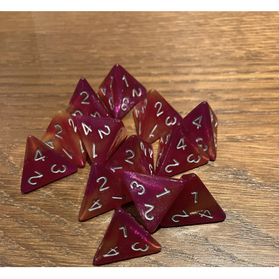 D4 - Duetto Glitter - Pourpre / Jaune - Doré - Udixi