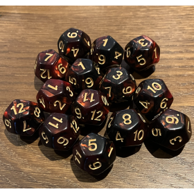 D12 - Duetto - Rouge / Noir - Doré - Udixi