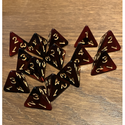 D4 - Duetto - Rouge / Noir - Doré - Udixi