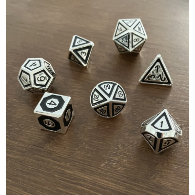 Border Metal Set  - Enamel - Argenté - Noir -  CNC