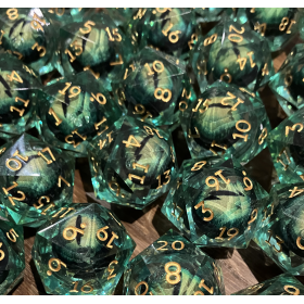 Pearl Pattern D20 - Dragon - Oeil flottant -  CNC