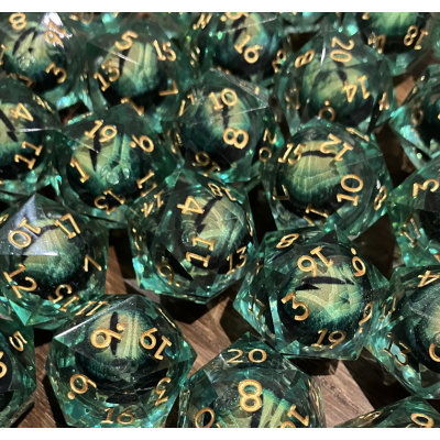 Pearl Pattern D20 - Dragon - Oeil flottant -  CNC