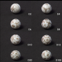 Set Royal Nox -  White Premium Spherical Dice Set -Orbidice